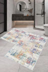 Eliana Home Dijital Baskı 2'li Banyo Paspas Takımı  LNA5-0551 100x60 ve 60x50 cm
