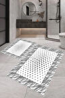 Eliana Home Dijital Baskı 2'li Banyo Paspas Takımı  LNA5-0646 100x60 ve 60x50 cm