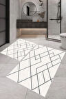 Eliana Home Dijital Baskı 2'li Banyo Paspas Takımı  LNA5-0687 100x60 ve 60x50 cm