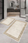 Eliana Home Dijital Baskı 2'li Banyo Paspas Takımı  LNA5-1499 100x60 ve 60x50 cm
