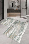 Eliana Home Dijital Baskı 2'li Banyo Paspas Takımı  LNA5-FNL448 100x60 ve 60x50 cm
