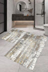 Eliana Home Dijital Baskı 2'li Banyo Paspas Takımı  LNA5-FNL449 100x60 ve 60x50 cm