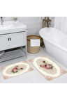 Eliana Home Dijital Baskı 2'li Banyo Paspas Takımı  LNA5051 100x60 ve 60x50 cm