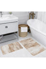 Eliana Home Dijital Baskı 2'li Banyo Paspas Takımı  LNA5103 100x60 ve 60x50 cm