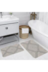 Eliana Home Dijital Baskı 2'li Banyo Paspas Takımı  LNA5158 100x60 ve 60x50 cm
