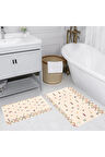 Eliana Home Dijital Baskı 2'li Banyo Paspas Takımı  LNA5189 100x60 ve 60x50 cm