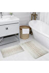 Eliana Home Dijital Baskı 2'li Banyo Paspas Takımı  LNA5197 100x60 ve 60x50 cm