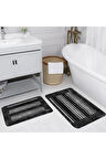 Eliana Home Dijital Baskı 2'li Banyo Paspas Takımı  LNA5225 100x60 ve 60x50 cm