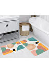 Eliana Home Dijital Baskı 2'li Banyo Paspas Takımı  LNA5266 100x60 ve 60x50 cm