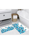 Eliana Home Dijital Baskı 2'li Banyo Paspas Takımı  LNA5271 100x60 ve 60x50 cm