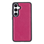 Samsung Galaxy S24 Uyumlu Deri Arka Kapak Gül Kurusu