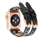 Bouletta Apple Watch Uyumlu Deri Kordon Ely Double Tour RST1