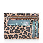 Zip Deri Fermuarlı Kartlık ZPCH LEO-NE Leopar