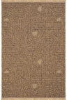 Seyran Halı Loopy 623 Kahve Kolay Temizlenen Dekoratif Sisal Jüt Halı
