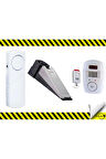 LR-NG300 Kumandalı Alarm Seti  + LR-DST01 Stop Alarm + LR-4444 Beyaz Kapı Pencere Alarmı