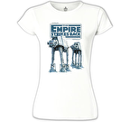 Star Wars - The Empire Strikes Back Beyaz Kadın Tshirt