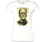 Frankenstein Beyaz Kadın Tshirt