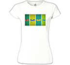 Ninja KapluBBağalar Beyaz Kadın Tshirt