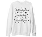 Good Friends Beyaz Kalın Sweatshirt
