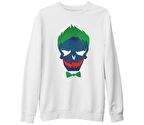 Suicide Squad - Joker Beyaz Kalın Sweatshirt