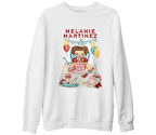Melanie Martinez - Party Beyaz Kalın Sweatshirt