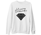 Marina and The Diamonds Beyaz Kalın Sweatshirt