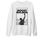 Rocky Balboa - Win Beyaz Kalın Sweatshirt