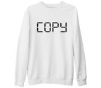 Baba  / Anne - Copy Beyaz Kalın Sweatshirt