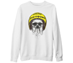 Kurukafa - Helmet Beyaz Kalın Sweatshirt