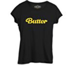 BTS - Butter Siyah Kadın Tshirt