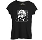 Hunter X Hunter - Killua Zoldyck Siyah Kadın Tshirt