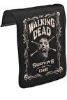 Walking Dead - Survive or Die Unisex Siyah Tak-Çıkar Postacı Çanta Kapağı CK-1065