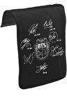 BTS -  Signs Unisex Siyah Tak-Çıkar Postacı Çanta Kapağı CK-1132
