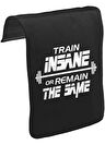 Bodybuilding - Train Insane Unisex Siyah Tak-Çıkar Postacı Çanta Kapağı CK-1137