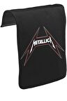 Metallica - Logo Unisex Siyah Tak-Çıkar Postacı Çanta Kapağı CK-120