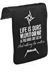 Metallica - Nothing Else Matters Unisex Siyah Tak-Çıkar Postacı Çanta Kapağı CK-1219