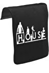 House - Thing is  Unisex Siyah Tak-Çıkar Postacı Çanta Kapağı CK-1260