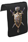 World of Warcraft - Human Unisex Siyah Tak-Çıkar Postacı Çanta Kapağı CK-1278