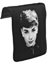 Audrey Hepburn Unisex Siyah Tak-Çıkar Postacı Çanta Kapağı CK-1293