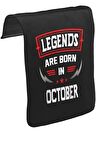 Legends Born in October - Blade Unisex Siyah Tak-Çıkar Postacı Çanta Kapağı CK-1387