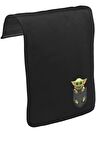 Baby Yoda - Pocket Unisex Siyah Tak-Çıkar Postacı Çanta Kapağı CK-1638