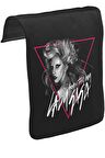 Lady Gaga - Born this Way Unisex Siyah Tak-Çıkar Postacı Çanta Kapağı CK-393