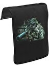 Call of Duty - Ghosts II Unisex Siyah Tak-Çıkar Postacı Çanta Kapağı CK-697