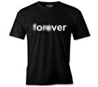 Yazı - Forever Over Siyah Erkek Tshirt