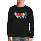 Among Us Impostors II Siyah Çocuk Sweatshirt