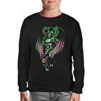 World of Warcraft Legion - Illidan Siyah Çocuk Sweatshirt