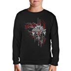 World of Warcraft - Horde Logo in Cahins Siyah Çocuk Sweatshirt