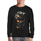 Rottweiler - Cool Siyah Çocuk Sweatshirt