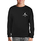 Yat Kulübü - Yatch Logo Siyah Çocuk Sweatshirt
