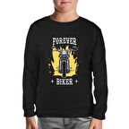 Forever Biker Siyah Çocuk Sweatshirt